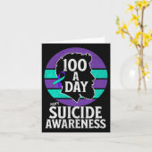 男性の自殺認識度デザイン男性のメンタルヘルス カード (黄色い花)