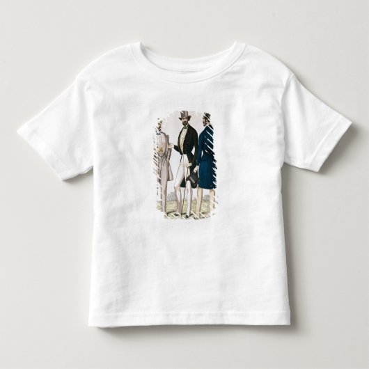 男性の衣類を描写するファッションプレート トドラーTシャツ (正面)