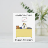 男性の記念日おめでとう ポストカード (スタンド正面)