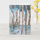 男性の訪問 カード (黄色い花)