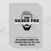 男性の誕生日の招待 招待状 (正面/裏面)