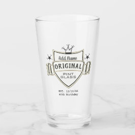 男性の誕生日パーソナライズされた（名前を追加） PINTガラス タンブラーグラス