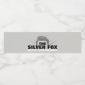 男性の誕生日パーティーの水瓶ラベル ペットボトルラベル (シングルラベル)