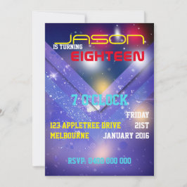 男性の誕生日 招待状