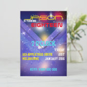 男性の誕生日 招待状 (スタンド正面)