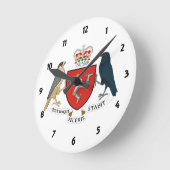 男性の象徴 ラウンド壁時計 (傾斜)