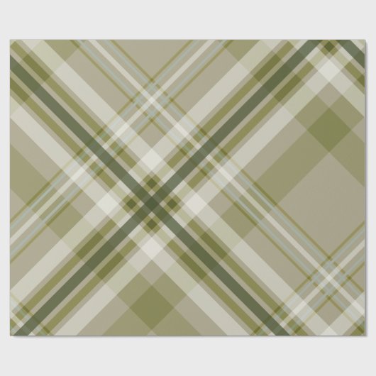 男性の贈り物はオリーブとベージュのプラ男らしイド ラッピングペーパー (フラット)