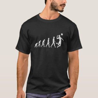 男性の進化バレーボールTシャツギフト素晴らし男性 Tシャツ