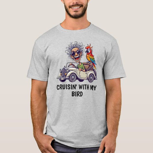 男性の運転 Tシャツ (正面)