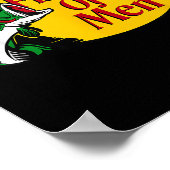 男性の釣り人マタイ4-19聖書クリスチャンの釣り ポスター (角)