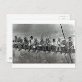 男性の鉄道ヴィンテージ撮影 ポストカード (正面/裏面)