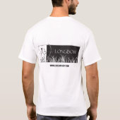 男性の長弓Archer Tシャツ (裏面)