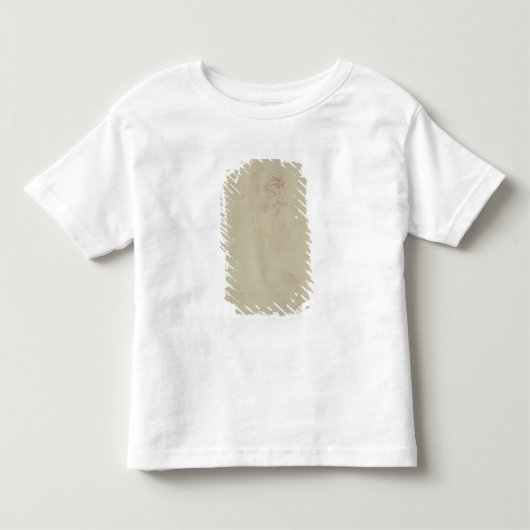 男性の頭と2本の脚のスケッチ トドラーTシャツ (正面)