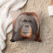 男性のSumatranのオランウータンの野性生物の枕 クッション (ブランケット)