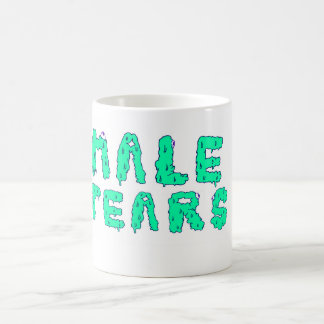 男性はマグを引き裂きます コーヒーマグカップ