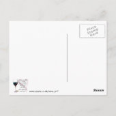 男性はワイン素晴らしの贈り物だ ポストカード (裏面)