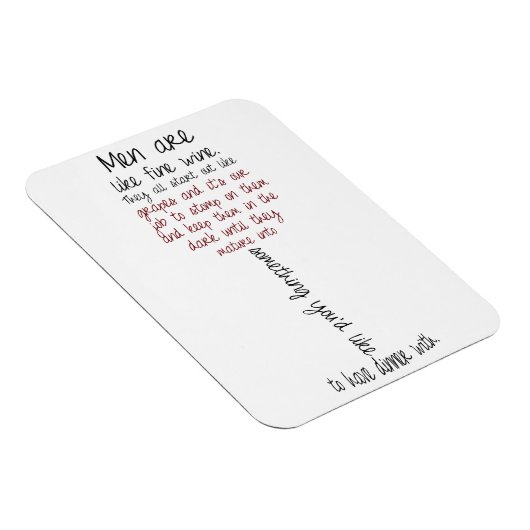 男性はワイン素晴らし引用文磁石のようなもの マグネット (右側)