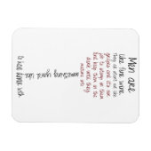 男性はワイン素晴らし引用文磁石のようなもの マグネット (横)