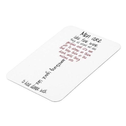 男性はワイン素晴らし引用文磁石のようなもの マグネット (左側)