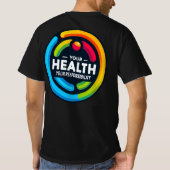 男性は健康を大切にし、責任を負う Tシャツ (裏面)