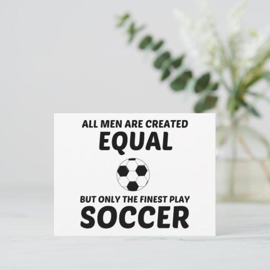 男性は同等に作ったが、サッカー素晴らし遊は ポストカード (スタンド正面)