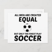 男性は同等に作ったが、サッカー素晴らし遊は ポストカード (正面/裏面)