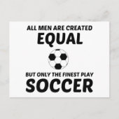 男性は同等に作ったが、サッカー素晴らし遊は ポストカード (正面)