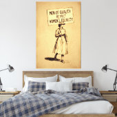 男性は女性の平等を尊重する キャンバスプリント (インサイチュ (寝室))