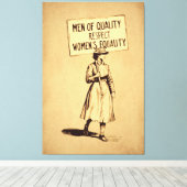 男性は女性の平等を尊重する キャンバスプリント (インサイチュ (ウッドフロア))