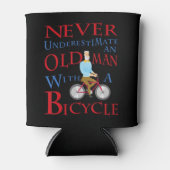 男性は自転車で老人を過小評価することはない 缶クーラー (正面)