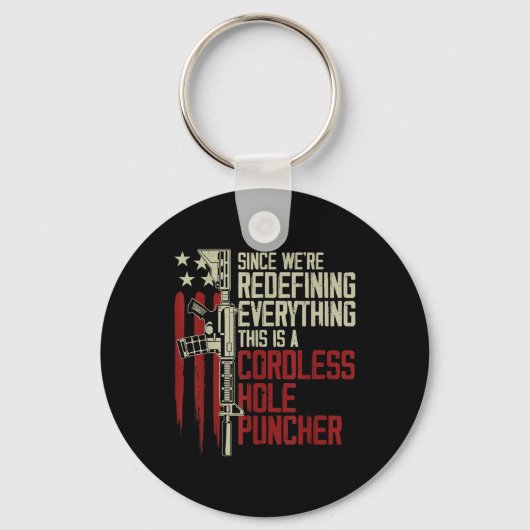 男性は、これがコードレスであるすべてを再定義していた キーホルダー (正面)