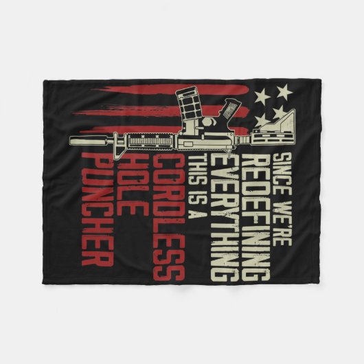 男性は、これがコードレスであるすべてを再定義していた フリースブランケット (正面(横))