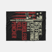 男性は、これがコードレスであるすべてを再定義していた フリースブランケット (正面(横))