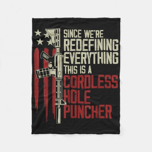 男性は、これがコードレスであるすべてを再定義していた フリースブランケット (正面)