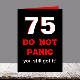 男性へおもしろいな第75バースデー・カード カード