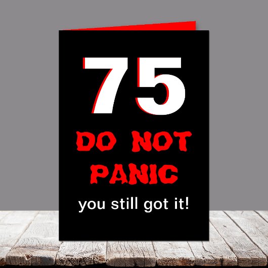 男性へおもしろいな第75バースデー・カード カード