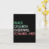 男性への平和クリスマスホリド カード (黄色い花)