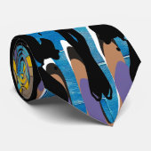 男性へアートな精神科医のRorschachのしみのタイ ネクタイ (ロール)