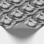 男性へエレガントオリジナルアート男性ヌードモデル ラッピングペーパー (角)