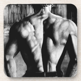 男性へエレガント男らしArt Male Bodybuilder コースター