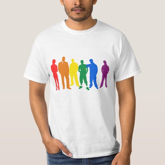 男性へゲイプライド Tシャツ (正面)