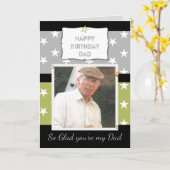 男性へパパ誕生日のあいさつ カード (黄色い花)