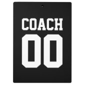 男性へパーソナライズなスポーツコーチのクリップボード クリップボード (裏面)