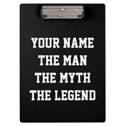 男性へパーソナライズなスポーツコーチのクリップボード クリップボード (正面)