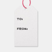 男性へファインアートアルファクラシックオスのカウボーイ ギフトタグ (裏面)