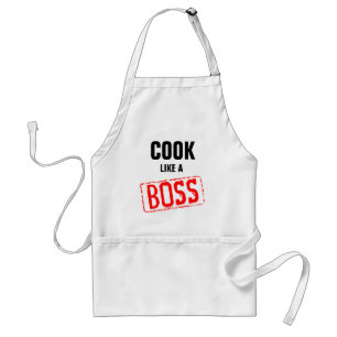 男性へボスおもしろいなBBQのエプロンのように調理して下さい スタンダードエプロン