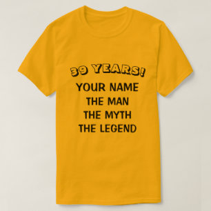 男性へ人の神話の伝説の第39誕生日のワイシャツ Tシャツ