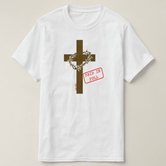 男性へ支払われた全額Tシャツ Tシャツ (デザイン正面)