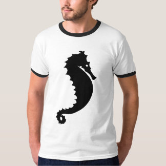 男性へ海の幽霊のロゴ Tシャツ