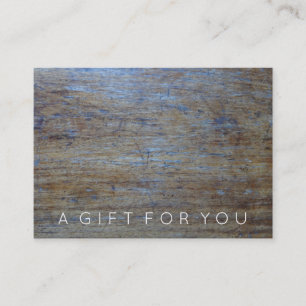 男性へ素朴な木 男らしいギフト券 割引カード